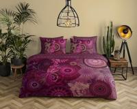 HIP Dekbedovertrek "mandala&apos;s en bloemen" - Bordeaux - (240x200/220 cm) - Katoen Satijn - thumbnail