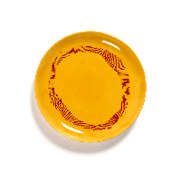 SERAX - Feast by Ottolenghi - Bord S 19 x19cm Sunny Yellow Swirl- - thumbnail