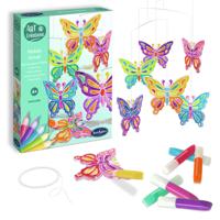 Art & Creations Glas-in-lood Mobiel - SENTOSPHERE - Vlinders - Een makkelijke en leuke creatieve activiteit voor decoratie - Vanaf 4 jaar - thumbnail