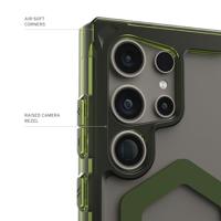 Urban Armor Gear Plyo Pro Backcover Samsung Galaxy S24 Ultra Ice, Transparant, Olijf MagSafe compatible - thumbnail