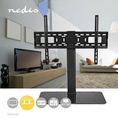 Nedis TVSM2030BK Vaste Tv-standaard 32 - 65" Max. 45 Kg 4 Hoogtestanden