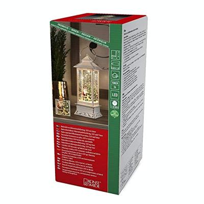 Kerstlantaarn LED met kerstman en hond Konstsmide - Konstsmide Kerstlantaarn LED met kerstman en hond Konstsmide - Konstsmide