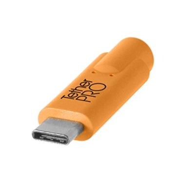 Tether Tools CUC3215-ORG USB-kabel USB-C stekker, USB-C stekker 4.60 m Oranje