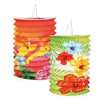 Lampion flamingo en bloemen - thumbnail