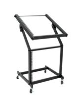 OMNITRONIC Rack Stand 12U/10U adjustable on Wheels - thumbnail
