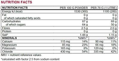 Sponser isotonic sportdrink 1000g aroma: red orange