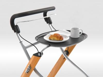 Trust Care Let's Go Indoor rollator beuken/zilver Trust Care Let's Go Indoor rollator beuken/zilver