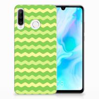 Huawei P30 Lite | TPU bumper | Waves Green - thumbnail