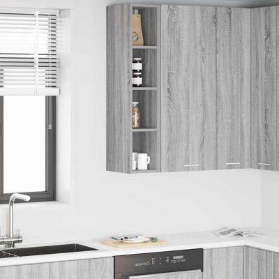 Hangkast Riga Grijs Sonoma 20 x 29,5 x 100 cm Bewerkt hout