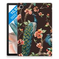 Samsung Galaxy Tab A8 2021/2022 Back Case Pauw met Bloemen - thumbnail