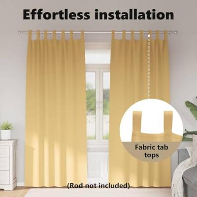 VidaXL Zwart-out gordijnen met ringen 2 pcs beige 260 x 140 cm