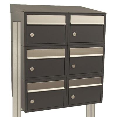 Stoer! Brickset 2-Breed, 3-Hoog Met Dak Op Statief Antraciet - 40215065_2x3ds