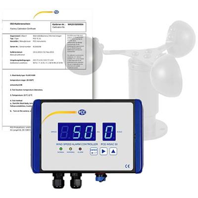 PCE Instruments Windmeter Kalibratie (ISO) 0 tot 50 m/s PCE Instruments Windmeter Kalibratie (ISO) 0 tot 50 m/s