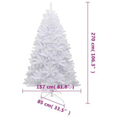 VidaXL Kunstkerstboom met scharnieren en sneeuw 270 cm VidaXL Kunstkerstboom met scharnieren en sneeuw 270 cm