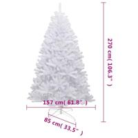 VidaXL Kunstkerstboom met scharnieren en sneeuw 270 cm - thumbnail