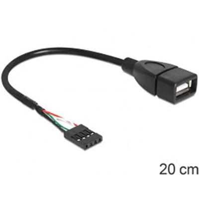 Pin header naar USB A kabel Pin header naar USB A kabel