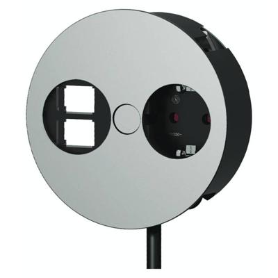 Bachmann 931.001 Stopcontact (opbouw) Met USB, Aanraakbeveiliging, Met Cat6-bus IP20 Chroom
