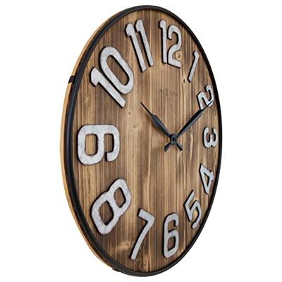NeXtime NE-3277BR Grote Wandklok Aberdeen 50 cm Hout/Metaal NeXtime NE-3277BR Grote Wandklok Aberdeen 50 cm Hout/Metaal