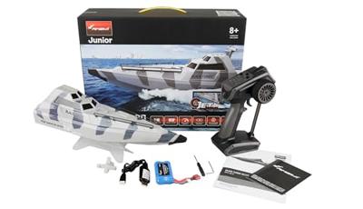 Amewi Black Turbo militaire boot met Jet aandrijving RTR