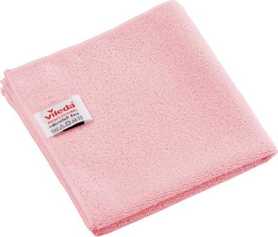 Vileda Professional r-MicroTuff Base microvezeldoek, pak van 5 stuks, rood