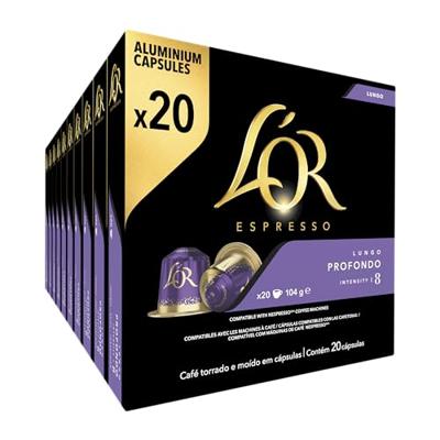 Koffiecups l'or espresso lungo profondo 20st | 10 stuks
