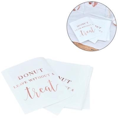 Ginger Ray traktatie zakjes donut leave set van 20 | 20 stuks