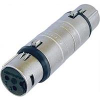 Neutrik connector 3 pin XLR vrouwelijk 7 x 2 cm staal zilver - thumbnail
