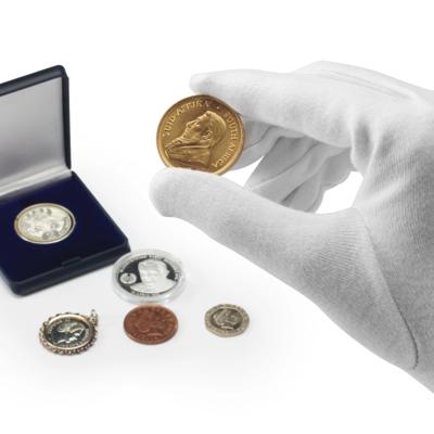 Hama katoenen handschoenen maat m 1 paar wit