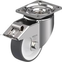 Blickle LKX-POTH 100XR-1-FI Zwenkwiel met rem Wieldiameter: 100 mm Draagvermogen (max.): 300 kg 1 stuk(s) - thumbnail