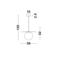 Lyora HanglampObbit goud Ø 38cm - 9988381 - thumbnail