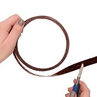 Vaessen Creative • aluminiumdraad crocodile 1,5cmx0,5mmx3m chocolate - thumbnail