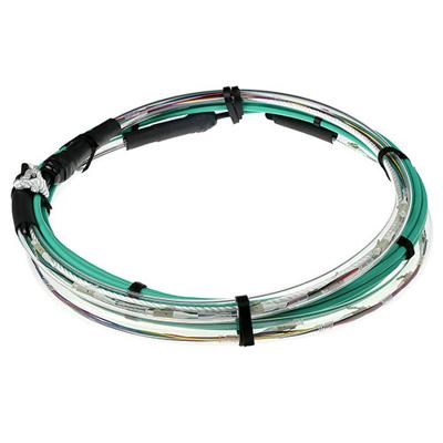 ACT RL4210 Prefab Glasvezel Kabel Multimode OM3 8-voudig LC Connectoren - 100 meter