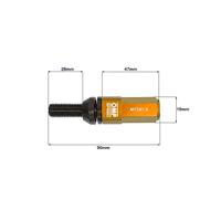 Schroevenkit OMP OMPS09981210 28 mm Oranje M12 x 1,50 - thumbnail