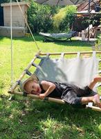 Small Foot - nestschommel met houten frame, 100x100cm - thumbnail