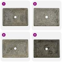 VidaXL Gootsteen 50x35x10 cm marmer grijs - thumbnail