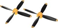 Volantex - 4-Blade Propeller Full Set 761-05 (V-P7610509X2) - thumbnail