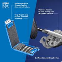 PFERD TOOLS 15842052 Diamant naaldvijlenset korrelgrootte 126 1 stuk(s) - thumbnail