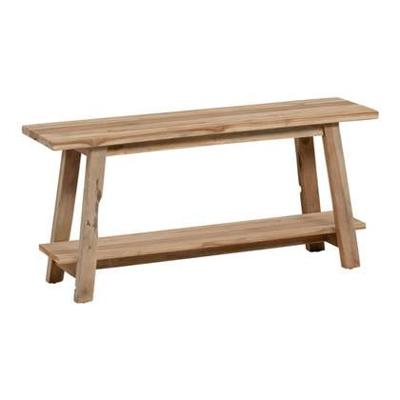 Kave Home Bankje 'Safara' Teakhout, 100cm