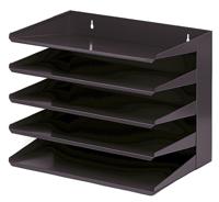 Sorteerrek 5-delig, zwart - thumbnail