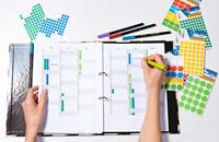 Etiket HERMA 1836 rond 8mm roze 540 etiketten - thumbnail