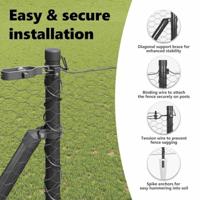 VidaXL Afrasteringspaal grijs 10 x 1,6 m (25 mm gaas) staal en pvc - thumbnail