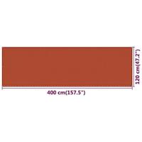 VidaXL Balkonscherm 120x400 cm hdpe oranje - thumbnail