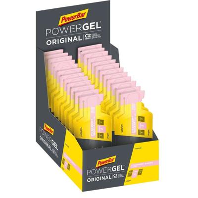 PowerBar Powergel Original Energie gel aardbei banaan x24 PowerBar Powergel Original Energie gel aardbei banaan x24