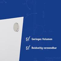 Maul Whiteboard MAULstandard, Emaille (b x h) 120 cm x 90 cm Wit Emaille coating Incl. opbergbakje, Horizontaal- of verticaalformaat - thumbnail