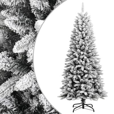 VidaXL Kunstkerstboom met sneeuw 150 cm pvc en pe