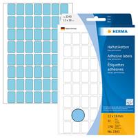 Etiket HERMA 2343 12x18mm blauw 1792stuks - thumbnail