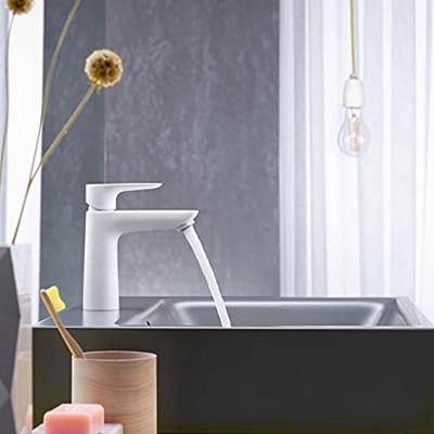 Wastafelmengkraan Talis E HansGrohe 110 Eengreeps Zonder Afvoer Mat Wit