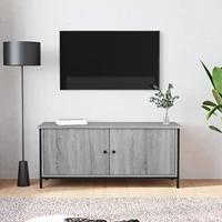 Tv-meubel 102x35x45 cm bewerkt hout grijs sonoma eikenkleurig - thumbnail