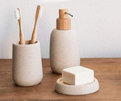 Tandenborstelhouder Andrea House Zandsteen (Ø 7,5 x 10,5 cm) Tandenborstelhouder Andrea House Zandsteen (Ø 7,5 x 10,5 cm)