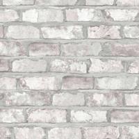 DUTCH WALLCOVERINGS behang bakstenen wit ew3104 - thumbnail